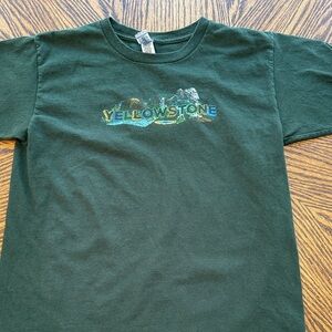 Green Yellowstone Kids T-Shirt